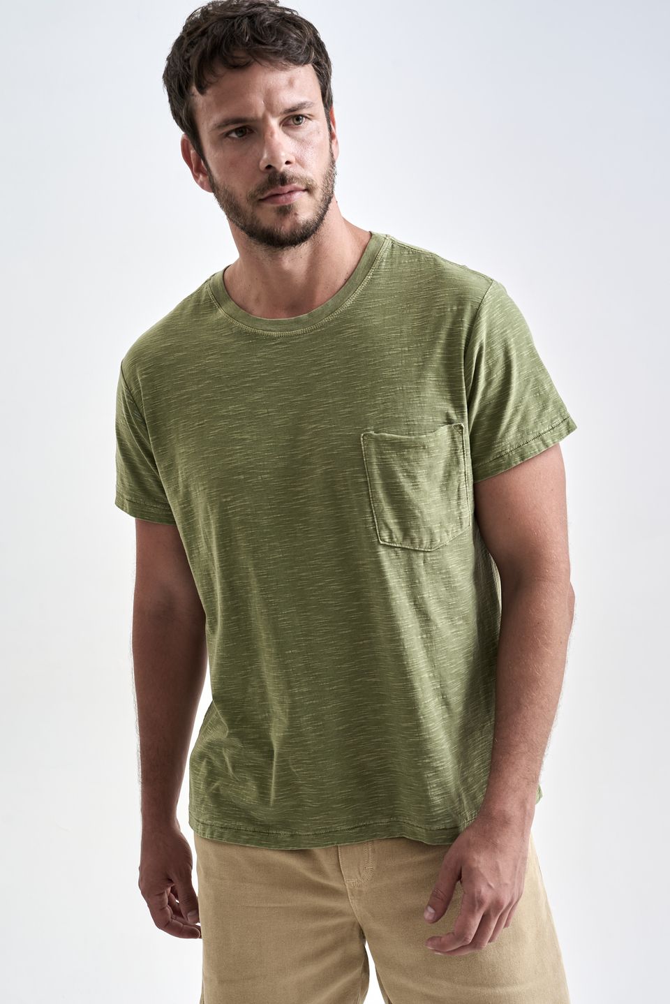 Camiseta Flamê Tatajuba Stone Verde Musgo