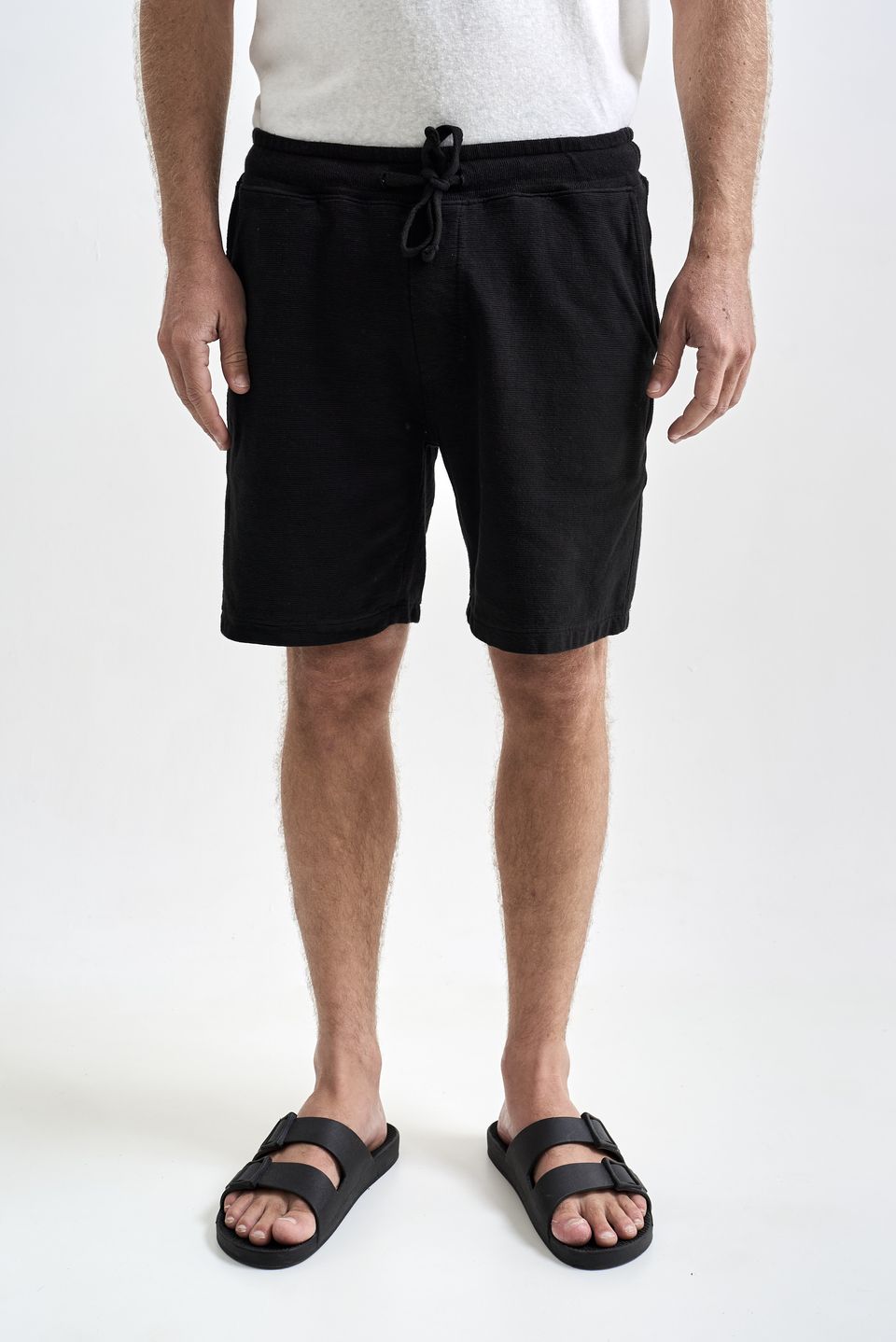 Bermuda de Moletom Neblina Preto