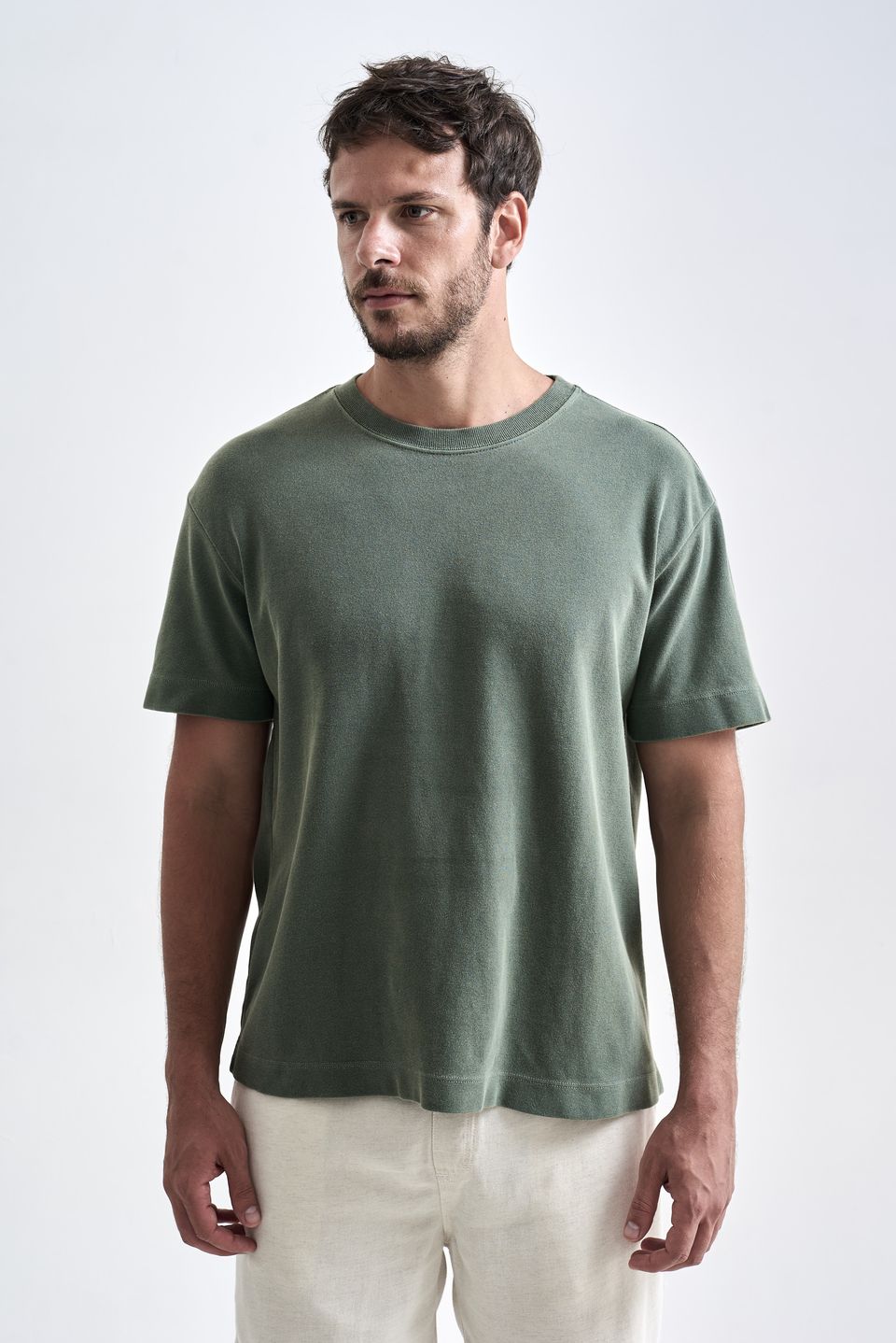 Camiseta Oversized Heavy Stone Verde