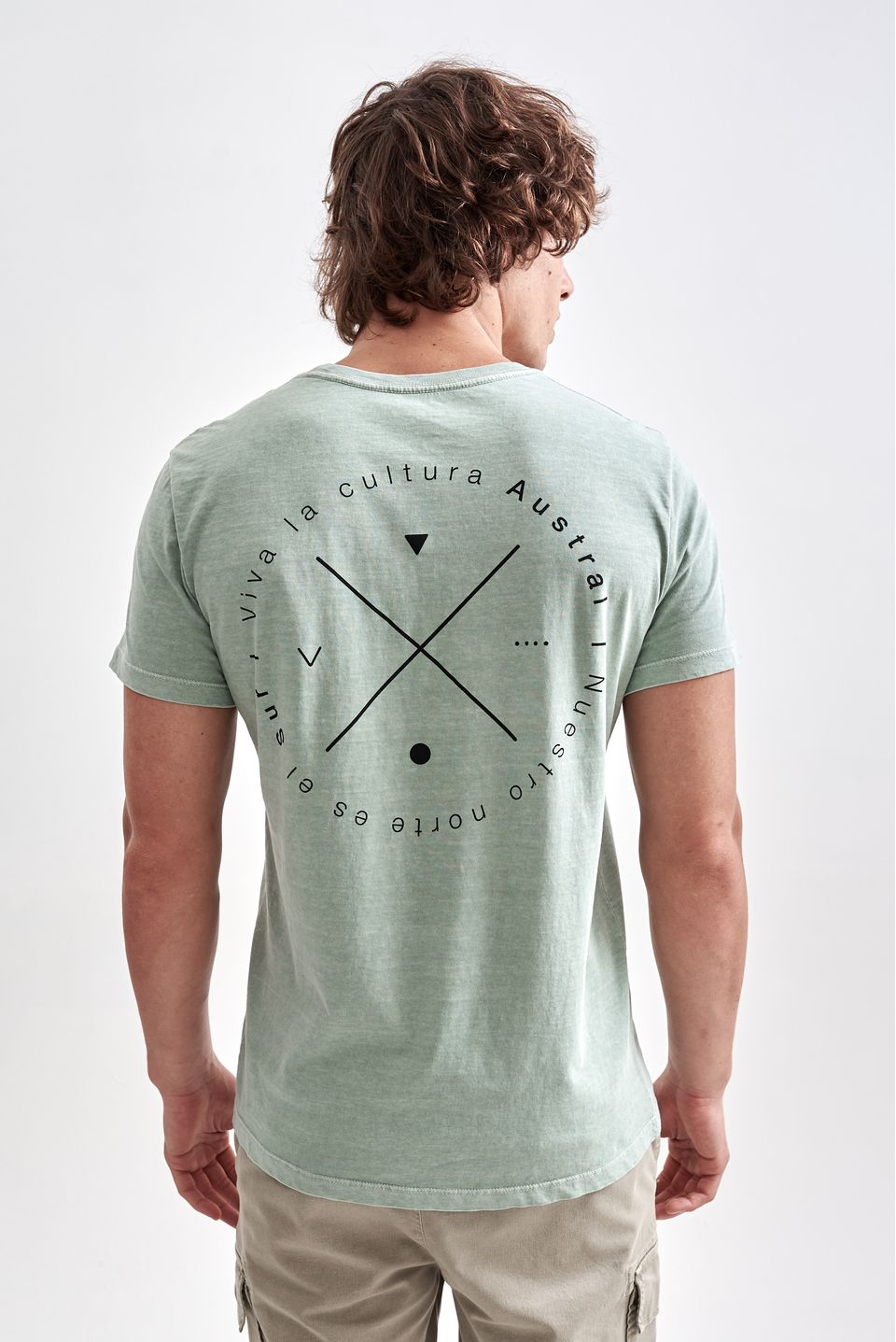 Camiseta Nuestro Stone Verde Claro