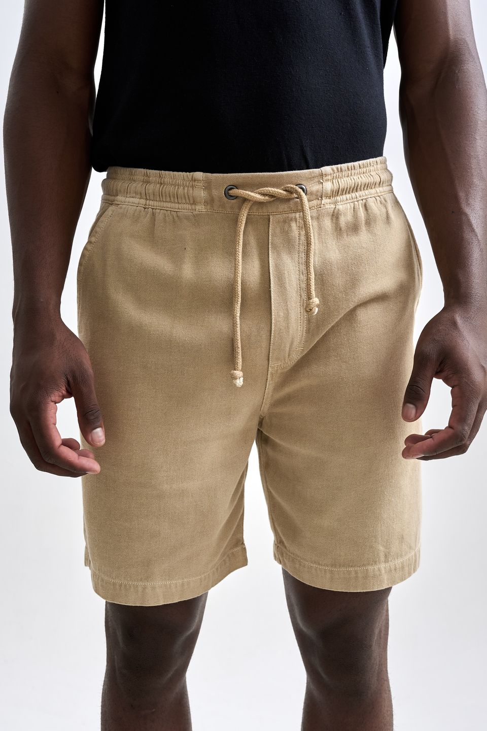 Shorts Linen Caraíva Stoned Bege