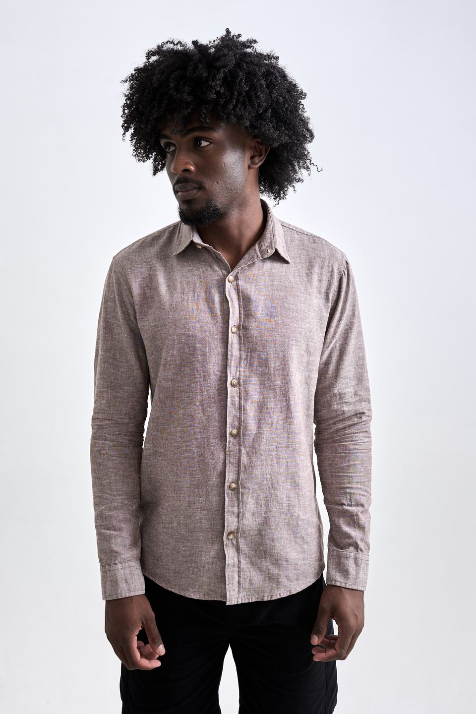 Camisa de Linho Belize Marrom