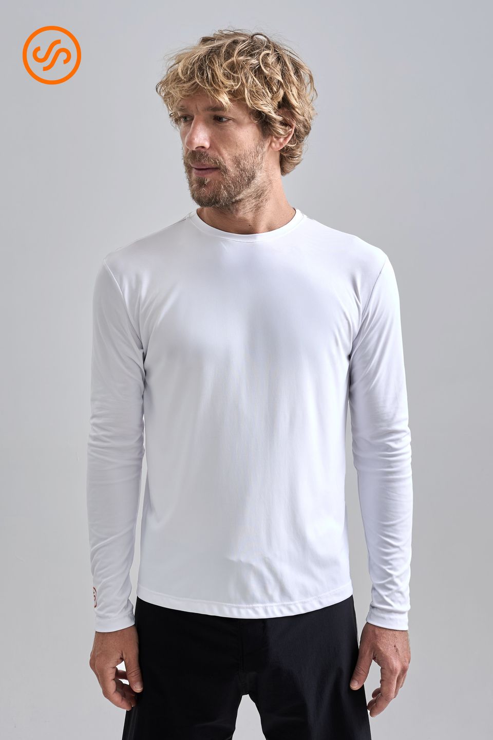 Camiseta Hybrid Downwind Manga Longa Branco