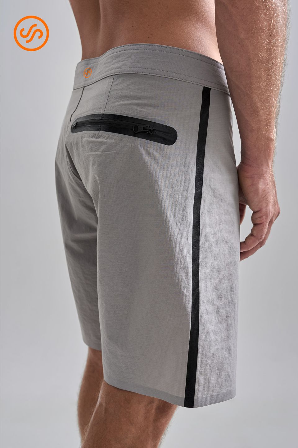 Boardshorts Selado Downwind Cinza Claro