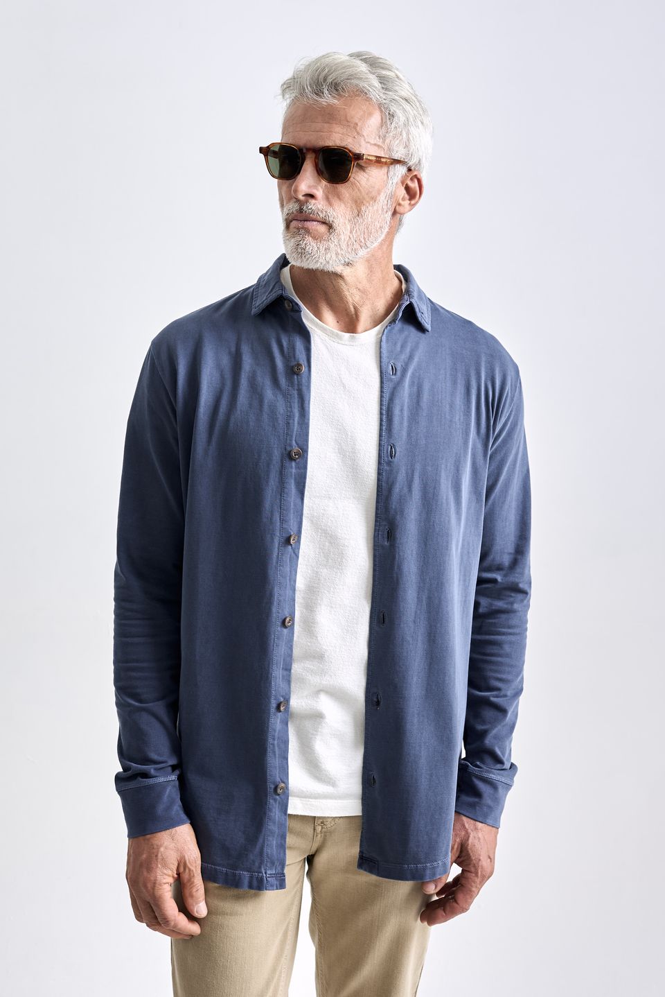 Camisa Stoned Classic Azul Escuro