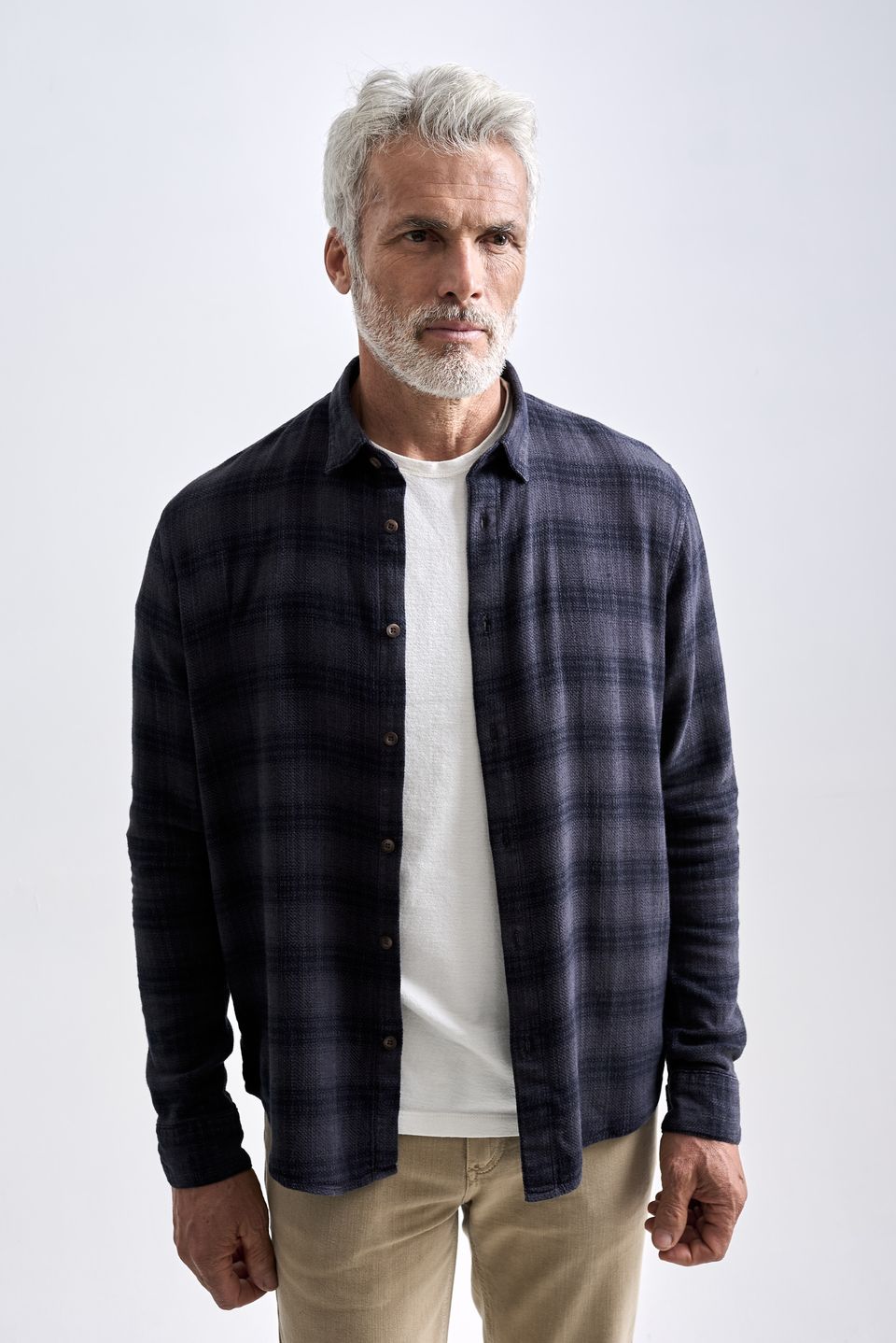 Camisa de Linho Rimini Cinza Escuro