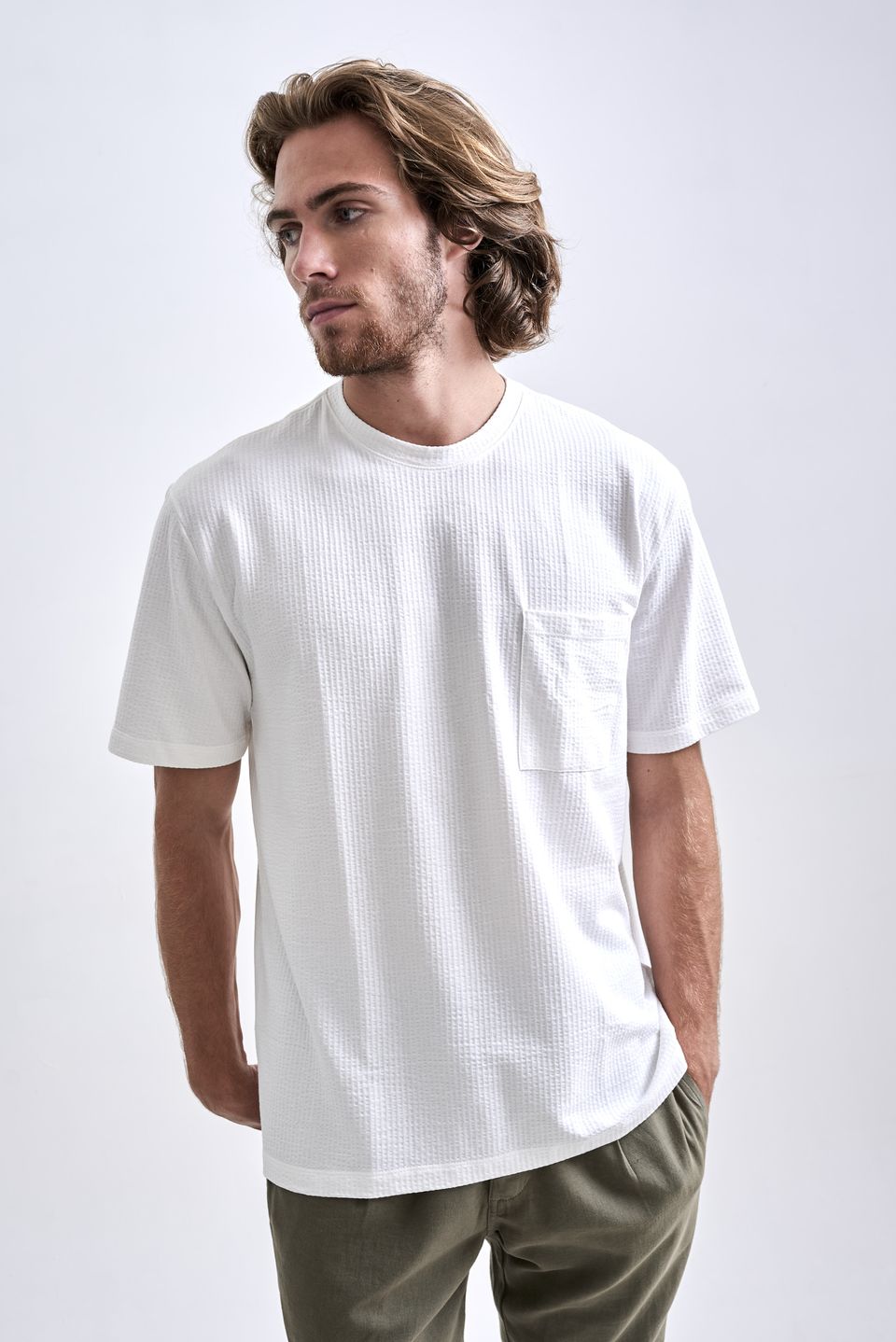 Camiseta Oversized Comfort Ruga Branco