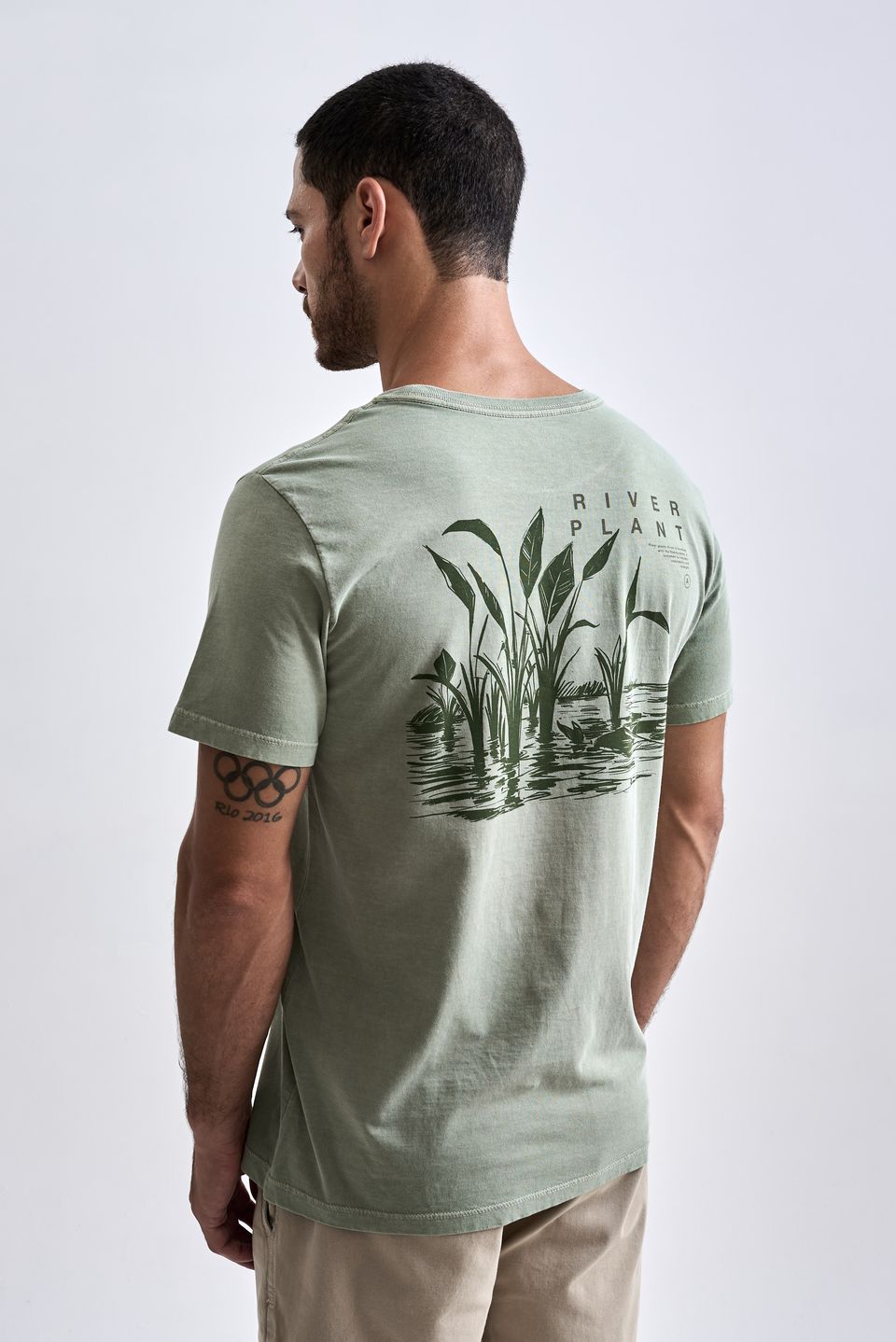 Camiseta Plant Stone Verde Claro