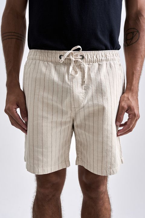Shorts Camburi Stripes Areia — Austral