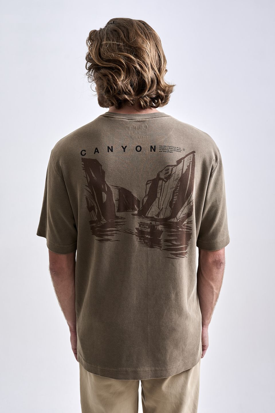 Camiseta Oversized Canyon Stone Marrom