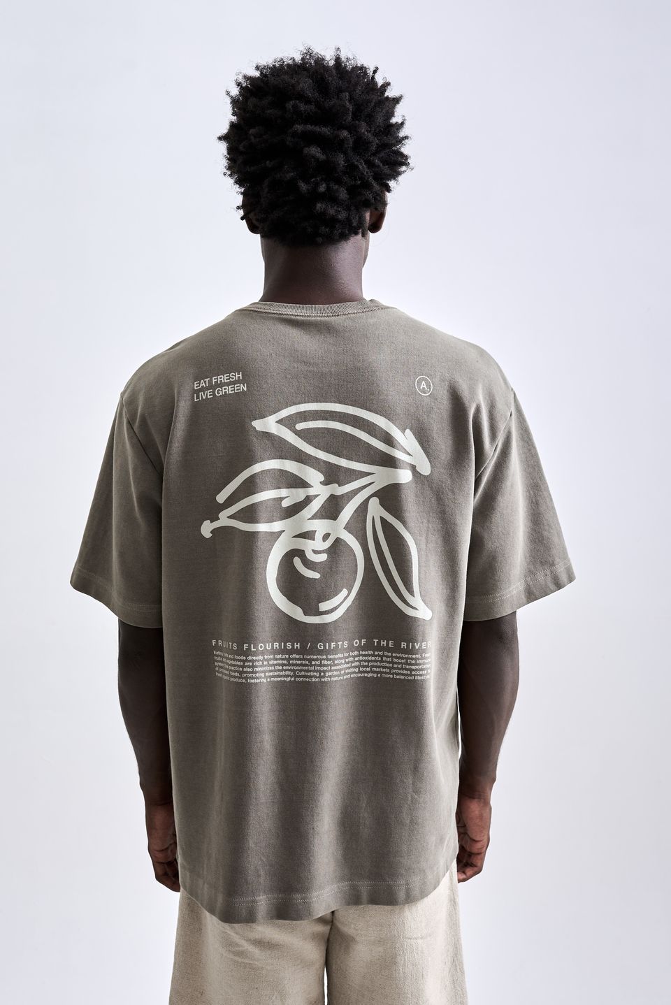 Camiseta Oversized Fresh Stone Verde Escuro