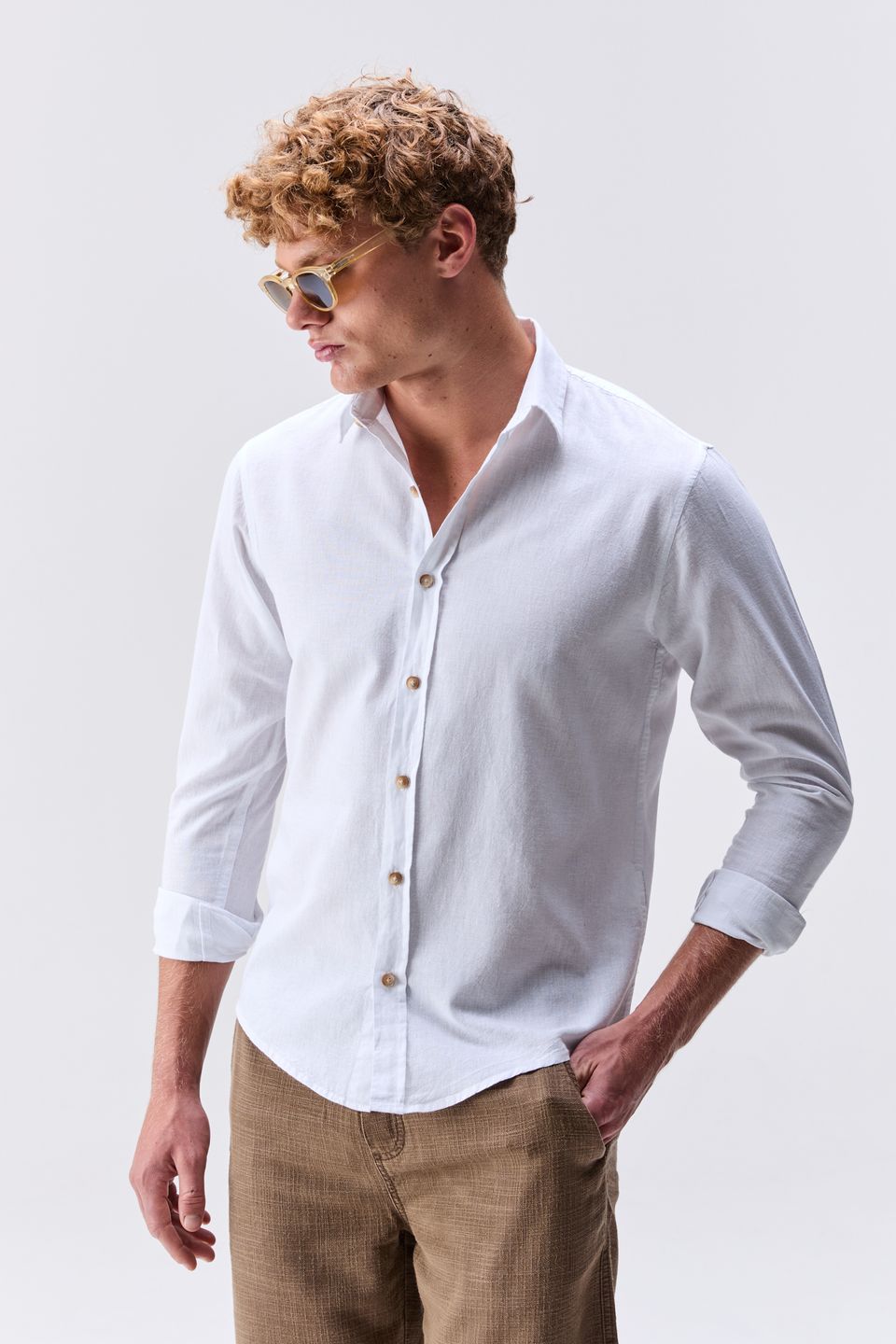 Camisa de Linho Belize Branco