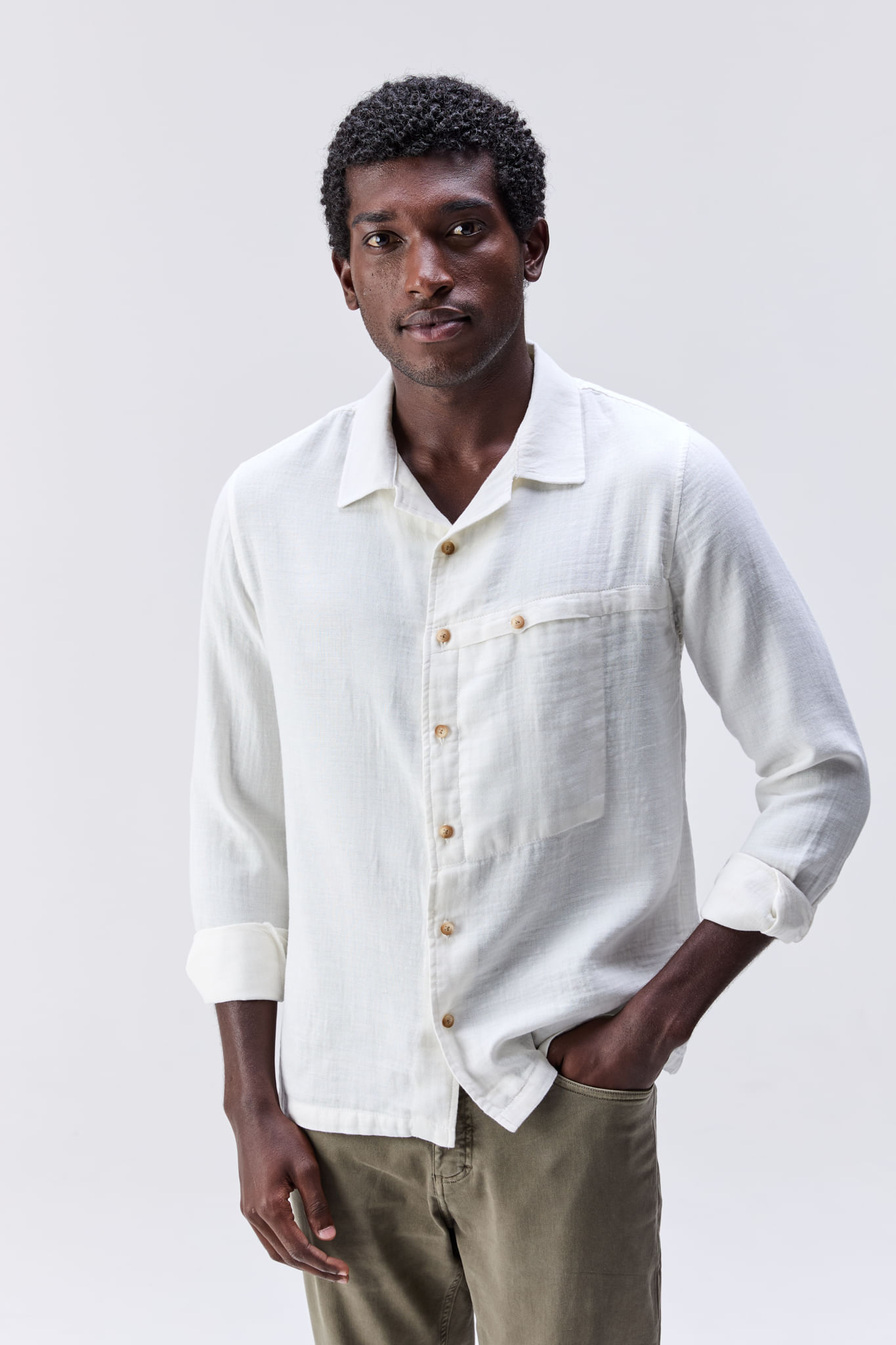 Camisa Cotton Sahy II Off White