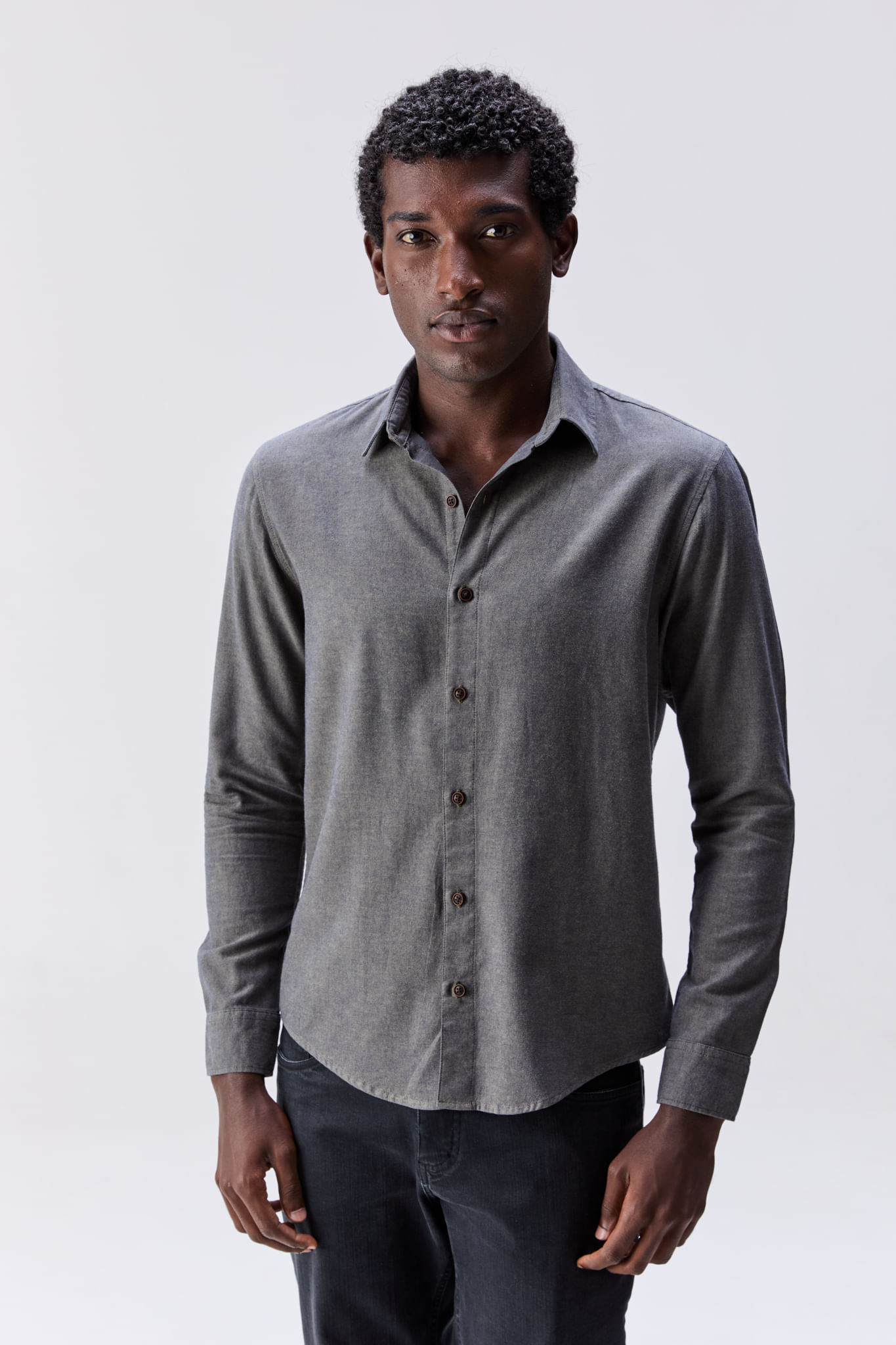 Camisa de Flanela Andorra Manga Longa Verde — Austral