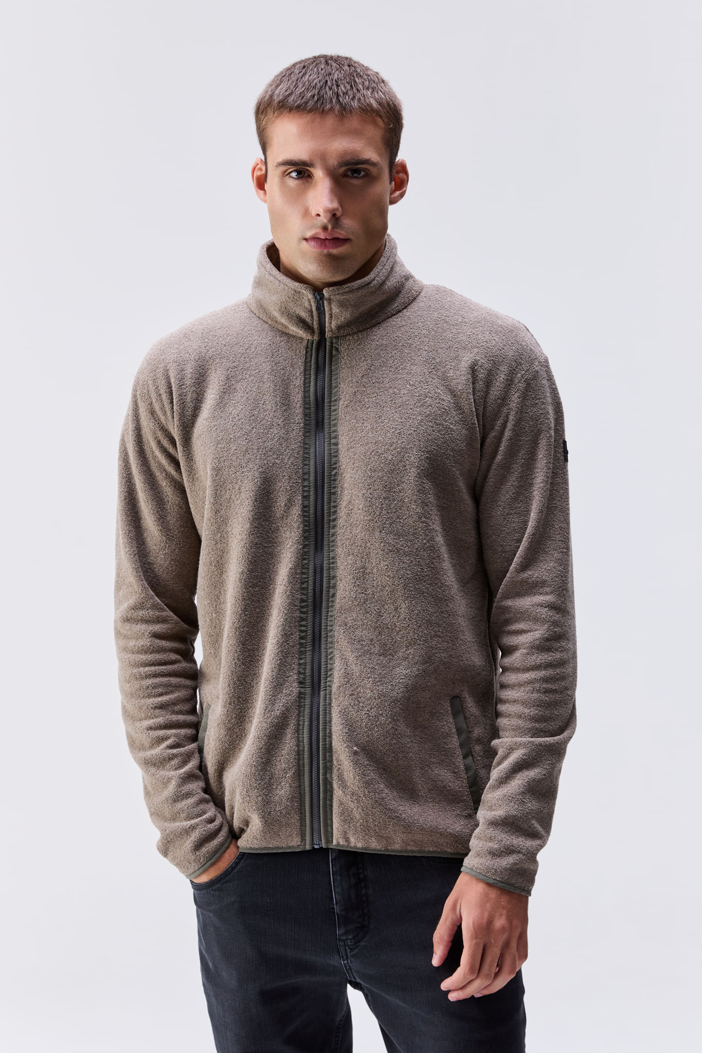 Casaco Fleece Glacier Bege — Austral
