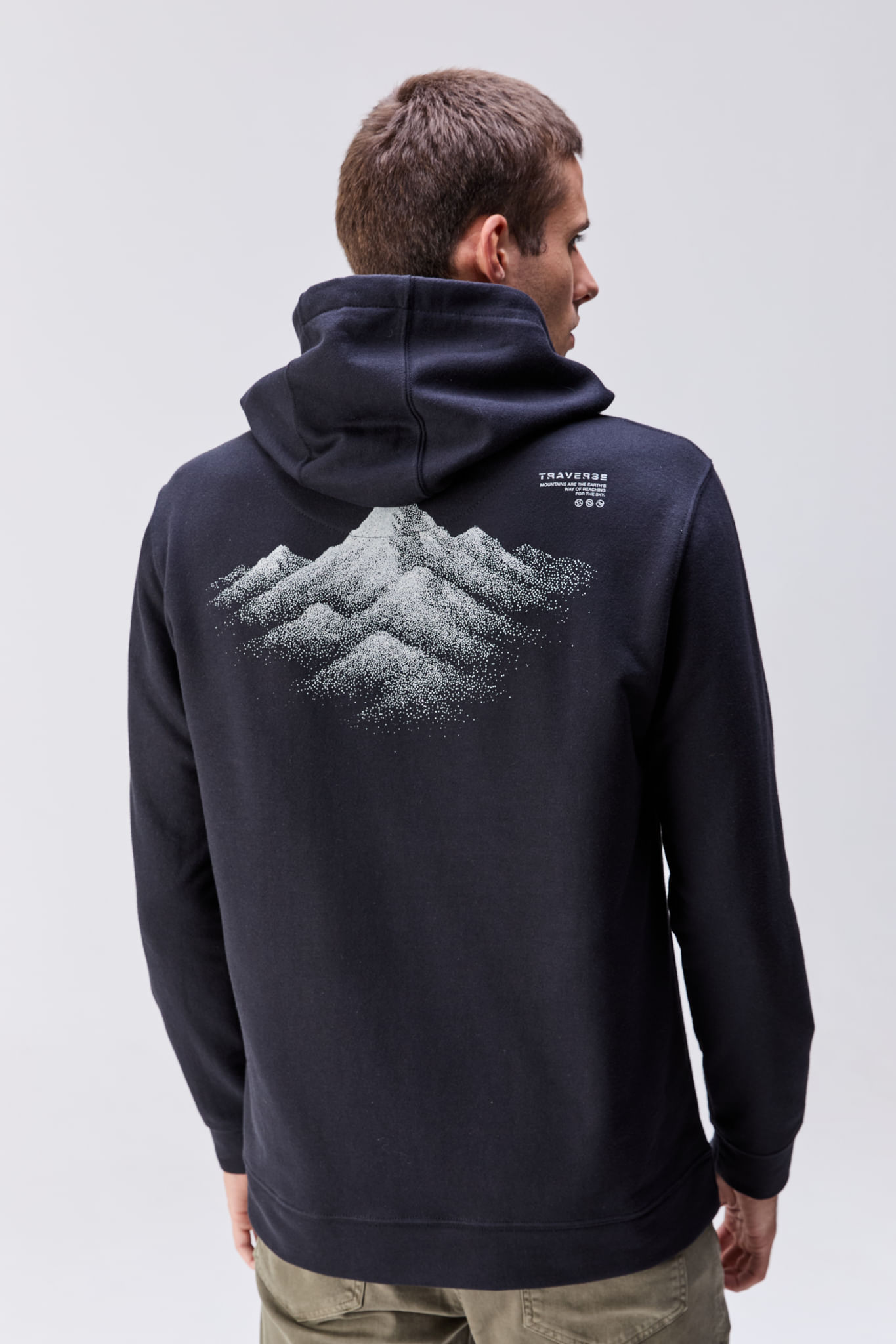 Moletom Capuz Traverse Preto — Austral