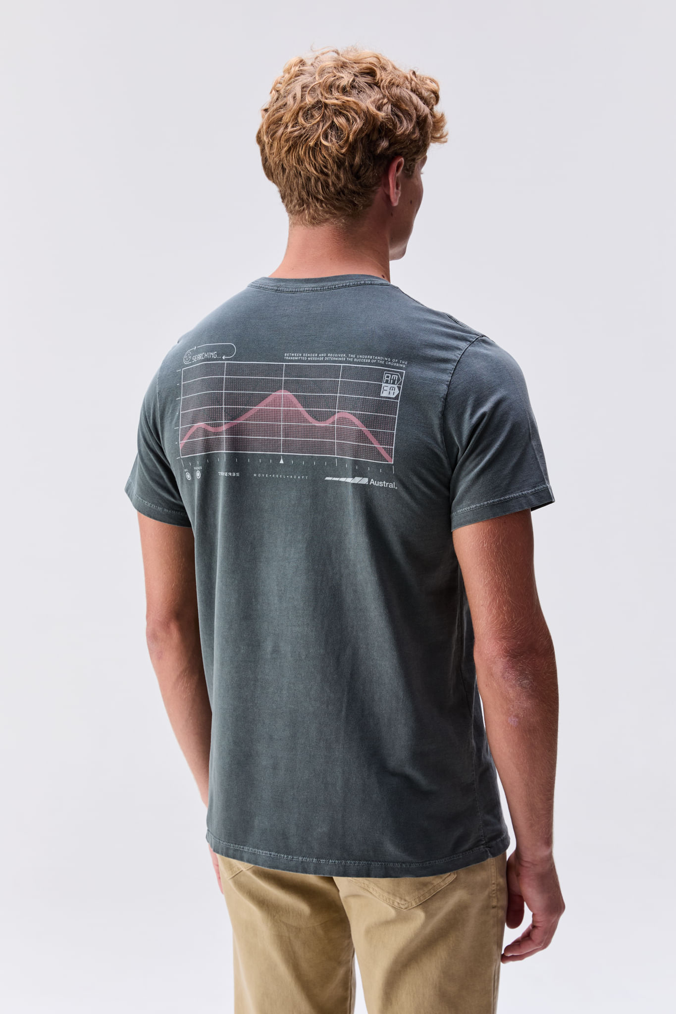 Camiseta Radio Stone Cinza Granito — Austral
