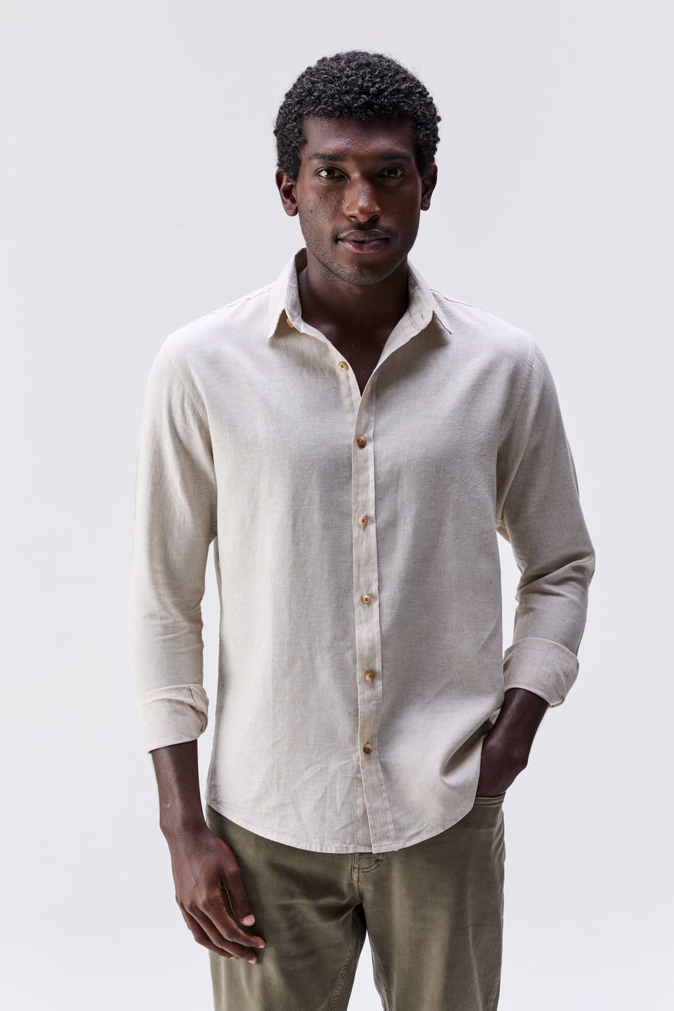 Camisa de Linho Belize Natural