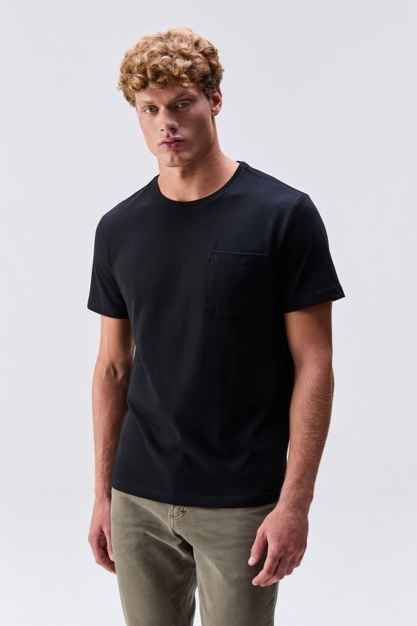 Camiseta Crepe Preto