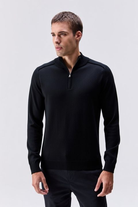 Tricot Cashmere Aspen Preto — Austral