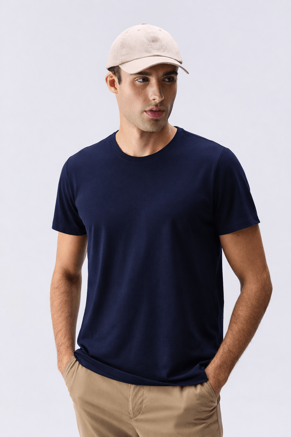 Camiseta Piquet Pima Azul Escuro