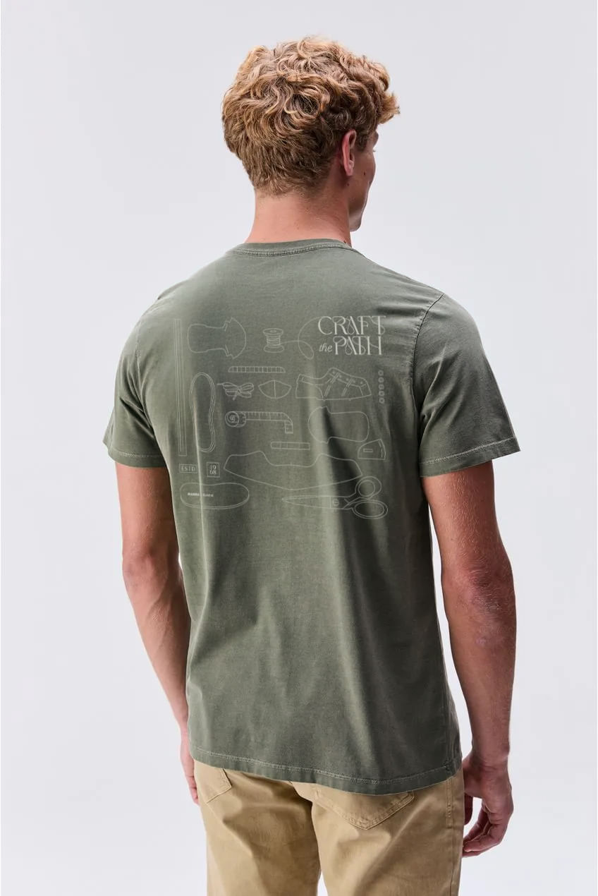Camiseta Craft Stone Verde Musgo — Austral
