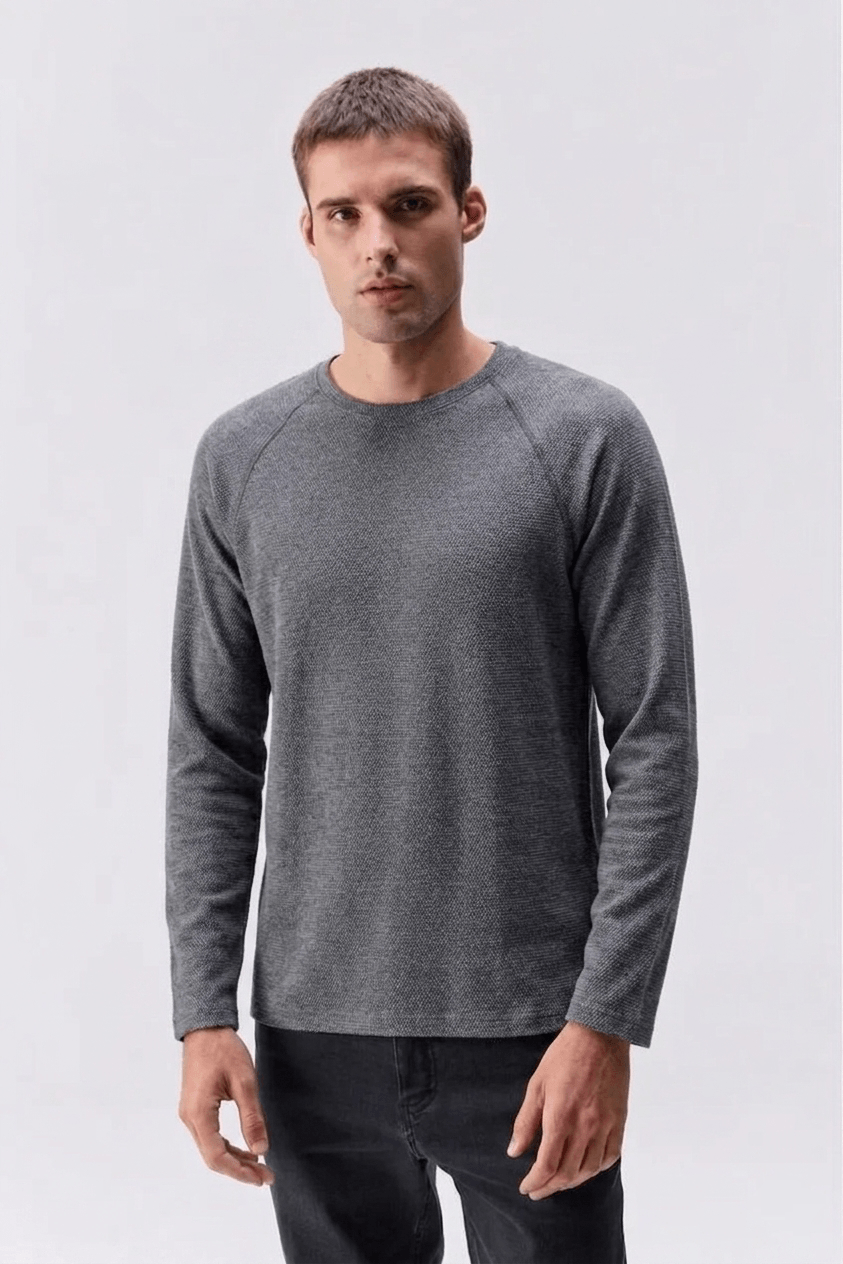 Camiseta Manga Longa Desert Cinza Escuro