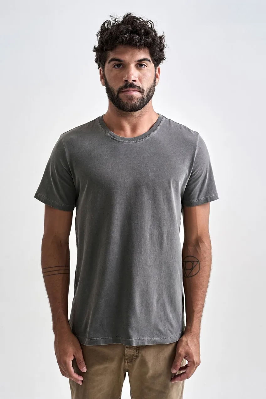 Camiseta Basic Stone Cinza Old
