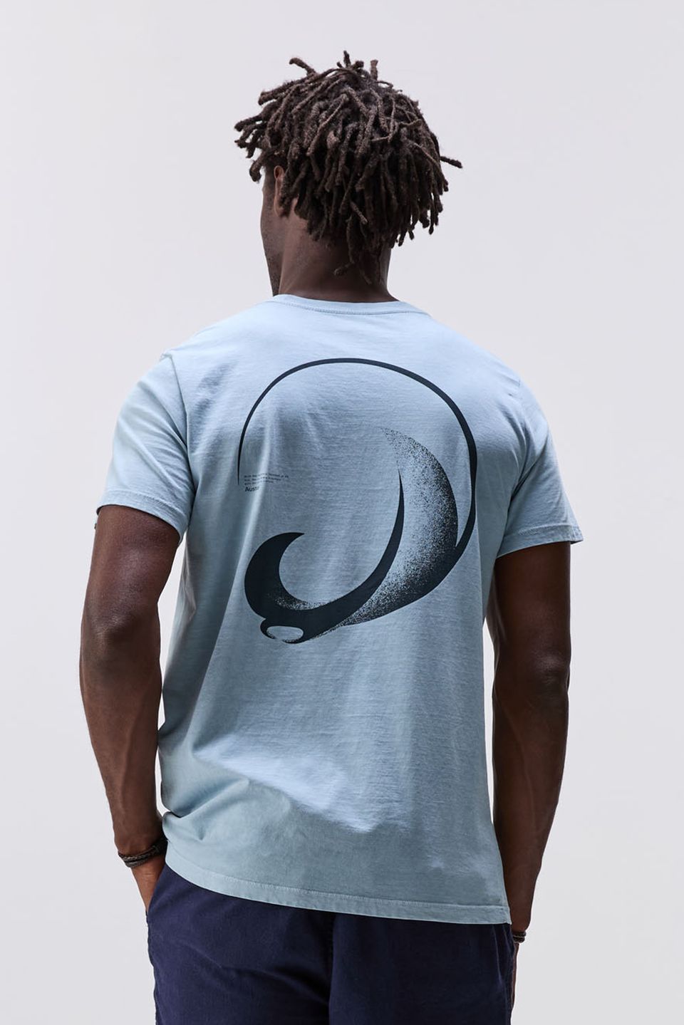 Camiseta Graphic Ray Stone Azul Claro